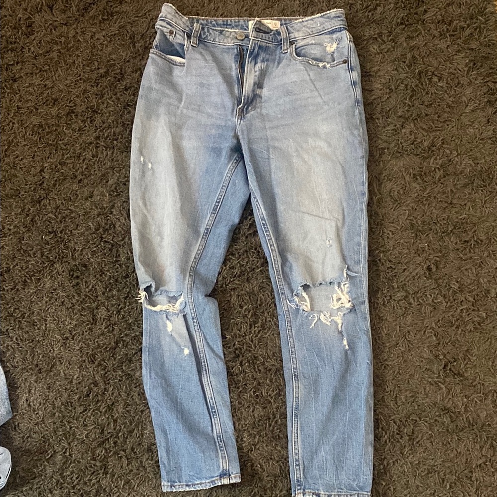 Abercrombie Distressed Blue Jeans